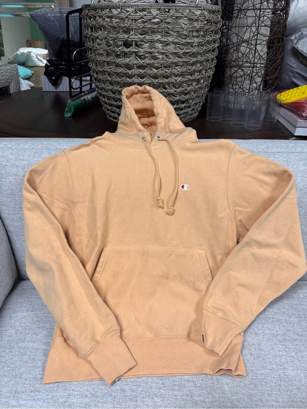 Champion Peach/Tan Pullover Hoodie